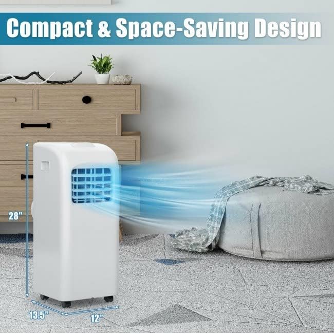 Portable Air Conditioner with Dehumidifier Function, 8,000 BTU