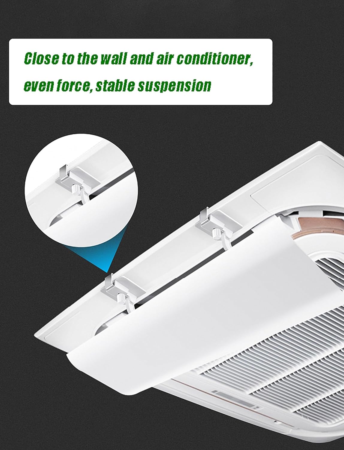 Air Conditioning Baffle, Central Air Conditioner'S Register and Grille, Ceiling Air Conditioner Deflector for Office/Home