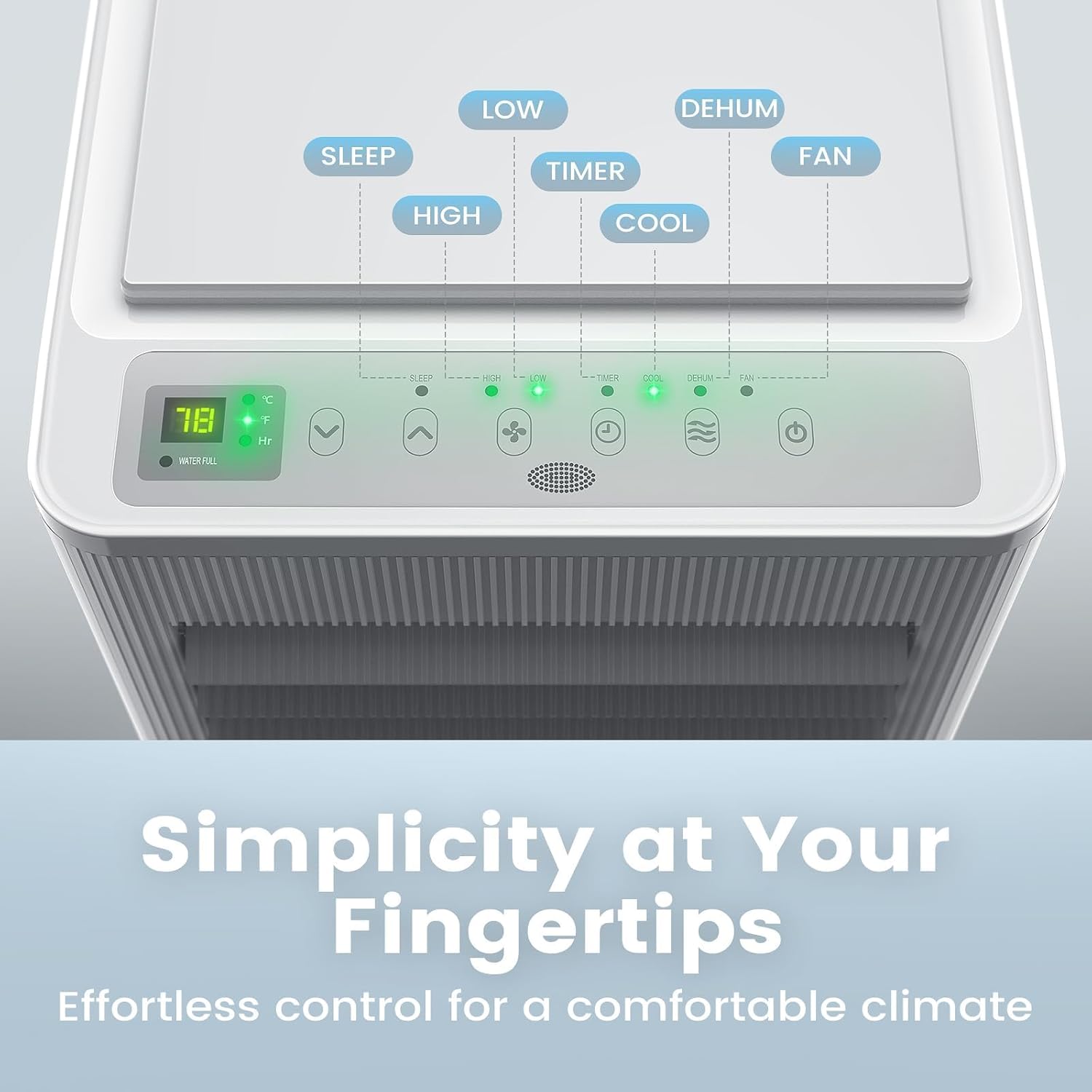 Air Choice Portable Air Conditioner, 10000 BTU Air Conditioner Portable for Room Up to 450 Sq.Ft, Remote Control, 24H Timer, Dehumidifier & Fan Modes, 3-in-1 AC Unit with Window Kit for Home Office