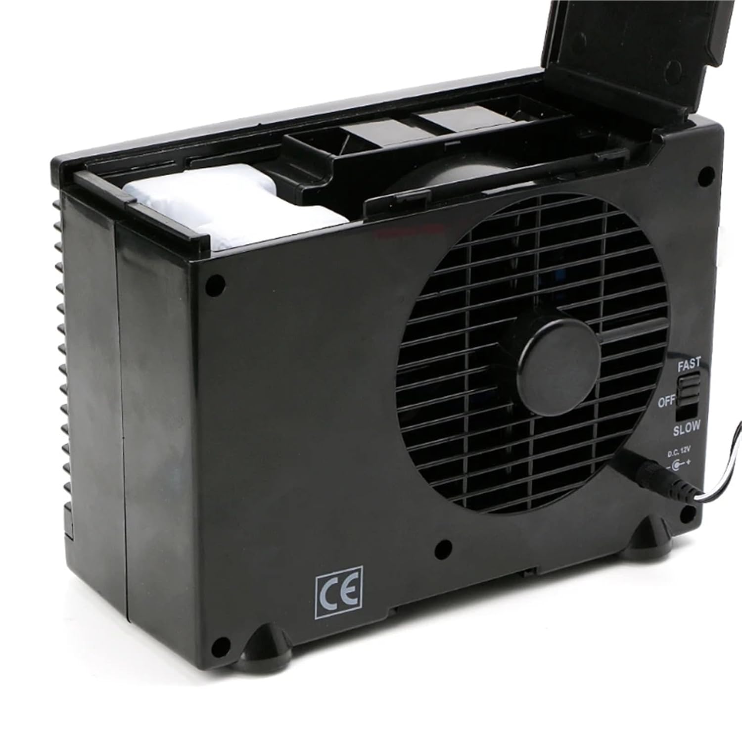 12V 60W Adjustable Car Air Conditioner Cooler Cooling Fan Water Ice Evaporative Portable Mini Fan