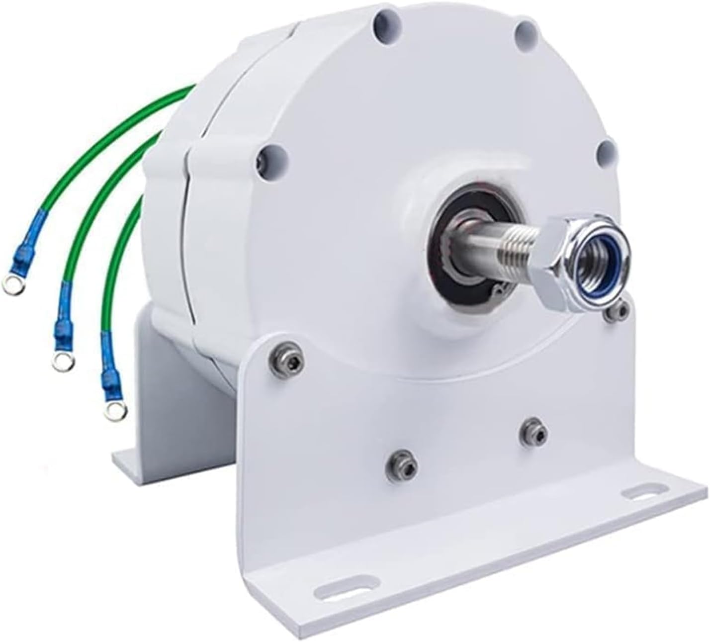 800W 12V 24V 48V Gearless Permanent Magnet Generator, Low RPM Free Energy AC Alternator Generators for Wind Turbine Water Turbine (With Base),24v