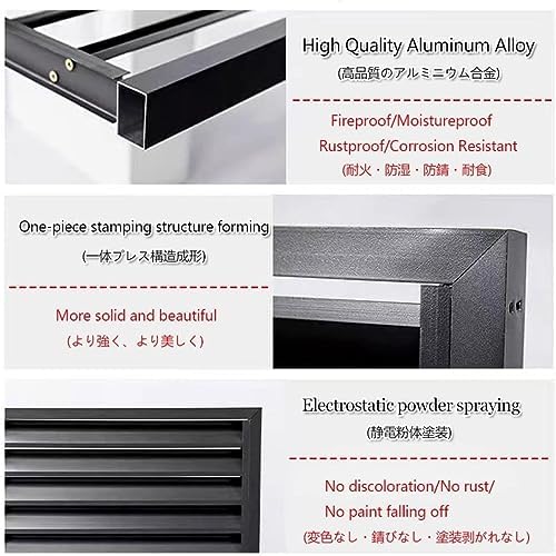 Detachable Air Conditioner Rack For Outside Units, Aluminum Alloy Outer Frame Protective Cover, Louvered Plant Shelf For Balcony Garden, 39.4x19.7x27.5/43.3x23.6x31.5in ( Color : Gray , Size : 110x60x
