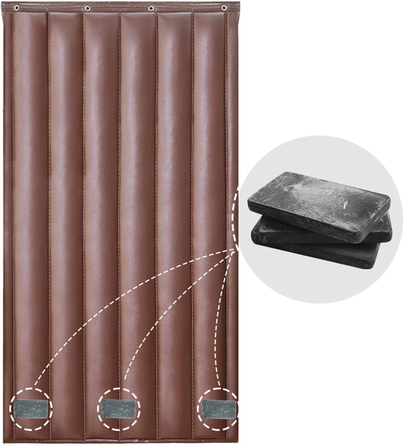 Magnetic Screen Door 47×83inch, Winter Windproof Soundproof Magnetic Door Curtain, Door Screen Oxford Cloth Keep Warm Cold Protection for Air Conditioner Room, Bedroom, Kitchen