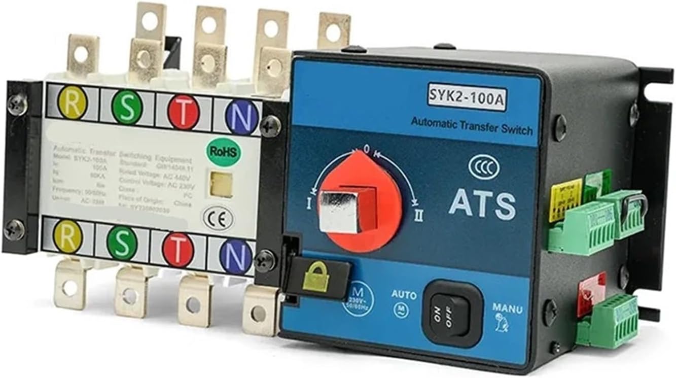 Generator 100A 160A 250A 400A 630A 4P ATS Dual Power Automatic Transfer Switch(400A-4P)