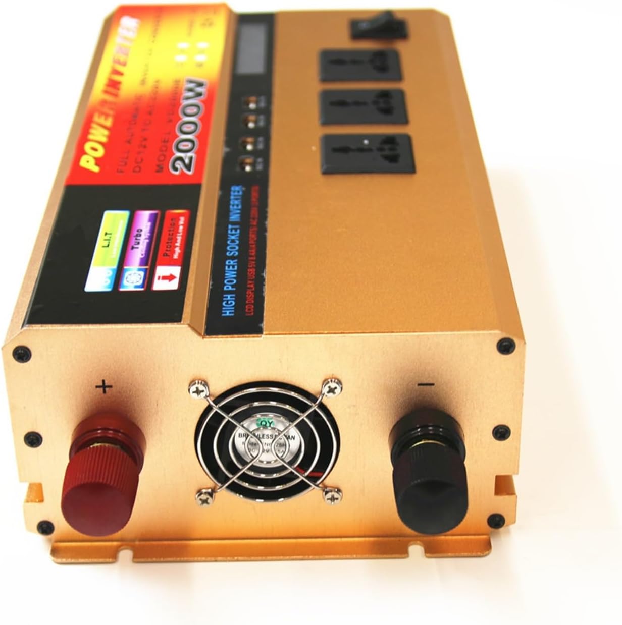 12V to 220V Full Power 2000W Large Capacity Inverter Power Converter(24V 220V)