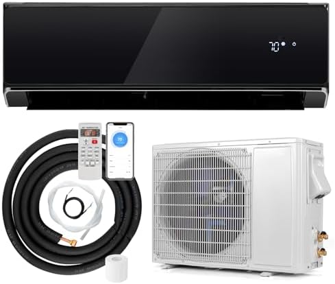ARLIME 22000 BTU Wifi Enabled Mini Split Air Conditioner & Heater, 21 SEER2 208-230V Inverter AC Unit Cools Rooms up to 1500 Sq. Ft., Energy Efficient Split Wall AC w/Heat Pump & Installation Kit