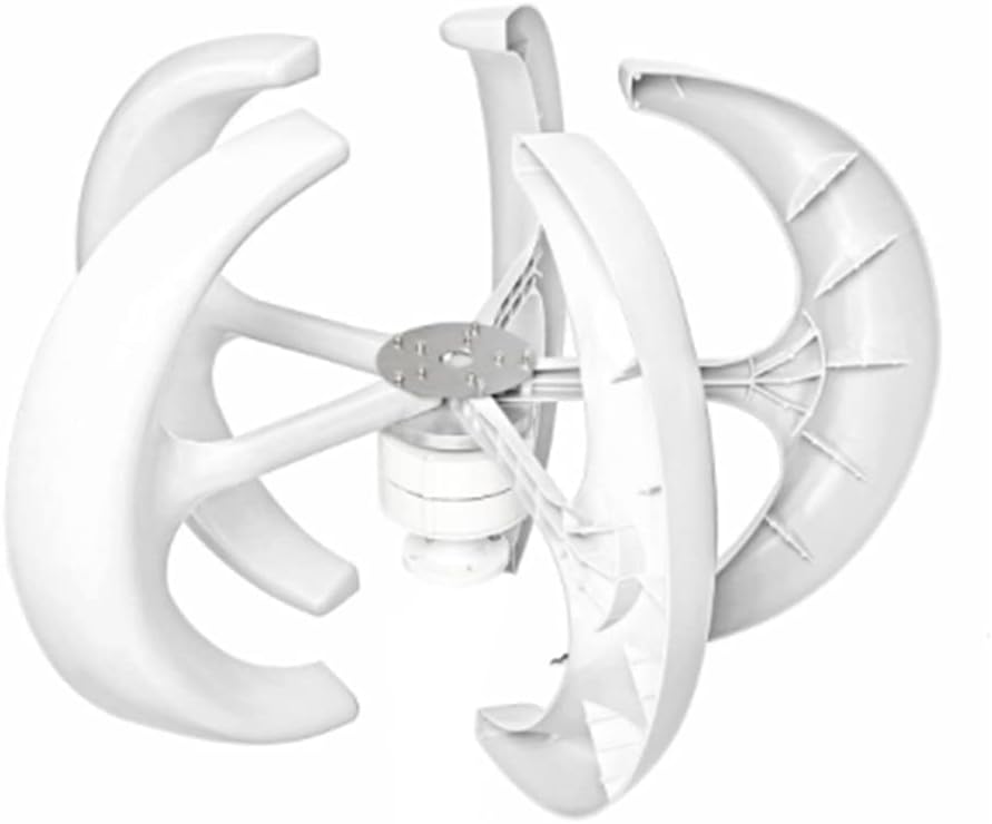 9500W 12V 24V 5 Blades Lantern Wind Turbines Generator Vertical Axis Motor Kit for Home Hybrids Streetlight Use Electromagnetic