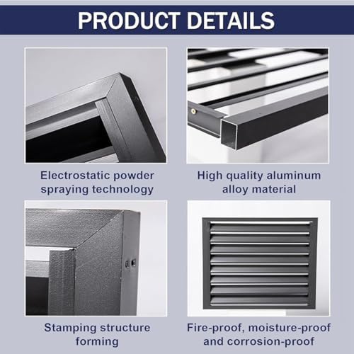 Air Conditioner Fence Air Conditioner Covers for Outside Units, All Weather Anti Theft AC Aluminum Condenser Protective Cover(Brown,110cm)