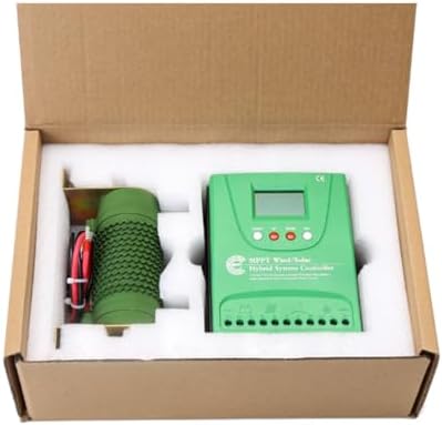 Kang 12000W MPPT Hybrid Controller - 220V Wind Solar Power Regulator for 12V/24V/48V Battery Charging & Wind Turbine Generator (Blue)