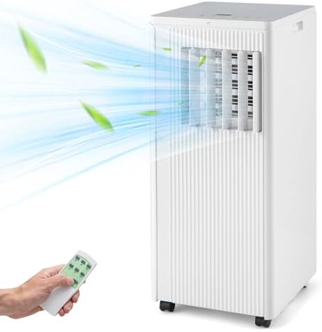 ARLIME Portable Air Conditioner 10000 BTU, 3-in-1 AC Unit w/Dehumidifier, Cool, Fan, 350 Sq.FT Cooling Area, Air Cooler with LED Display & Remote Control, Sleep Mode & 24H Timer, Window Kit Included