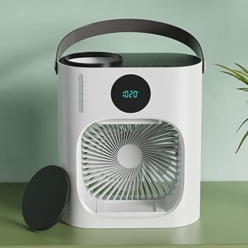 GLOGLOW Mini Air Conditioner, 900ML 3 Speeds Portable Air Cooler with Low Noise Cooling Humidifying, USB Powered for Home Office Indoor Use