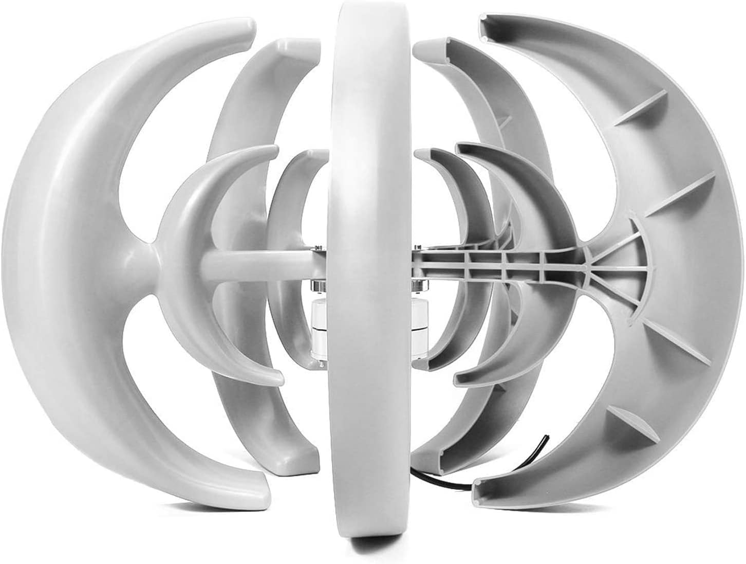 LiuSj JUnSt 4000W Vertical Axis Wind Turbines,Lantern Generator 5 Blades Motor Kit for Home Hybrids Streetlight Use Electromagnetic