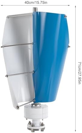 48V 3000W-6000W Vertical Wind Turbine Generator for Home, Farm, Garden, Marine & RV - Low Noise MPPT Free Energy Windmill, Efficient Renewable Power Solution