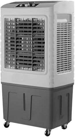 Swamp Cooler Air Conditioner, Evaporative Air Cooler w Large Capacity Water Tank, 4 Ice Box, Portable Air Conditioner with 3 Speeds for Backyard, Garage, Patio, Indoor(41x35x90cm(16x14x35.5in))