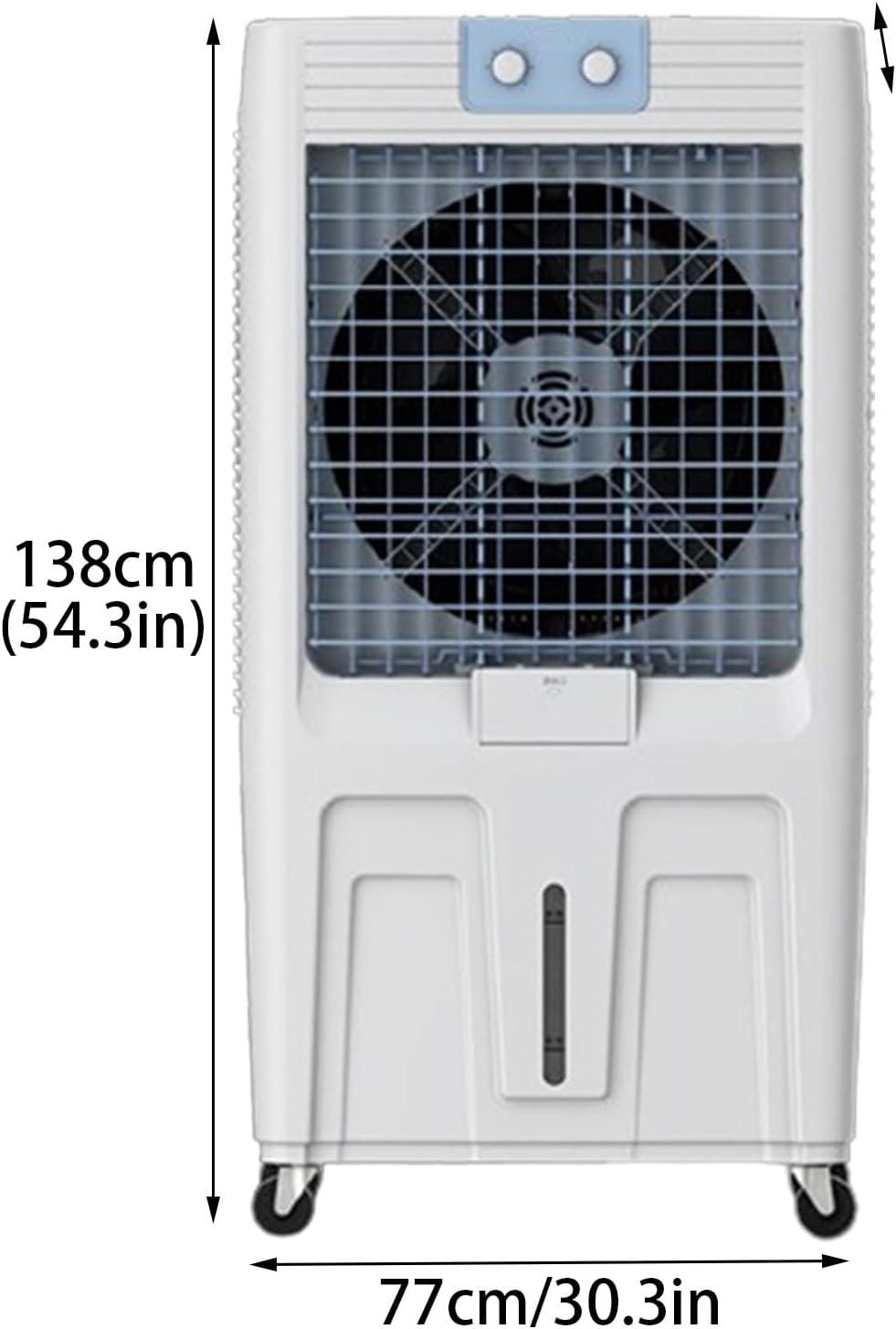 Portable Air Conditioner, Portable Air Cooler with Built-in Cooling Fan, Quiet Evaporative Cooler for Office Room Factory(77 * 50 * 138cm)