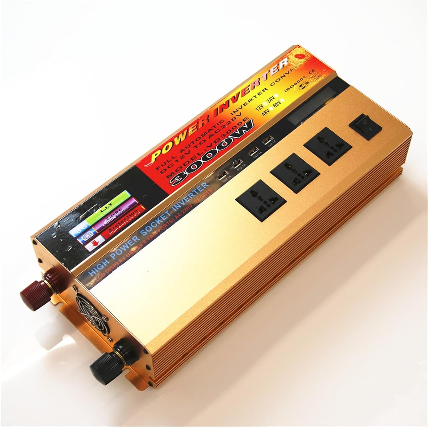 3000W Full Power Solar Home car Inverter 12V to 220V Corrected Wave(12V 110V)