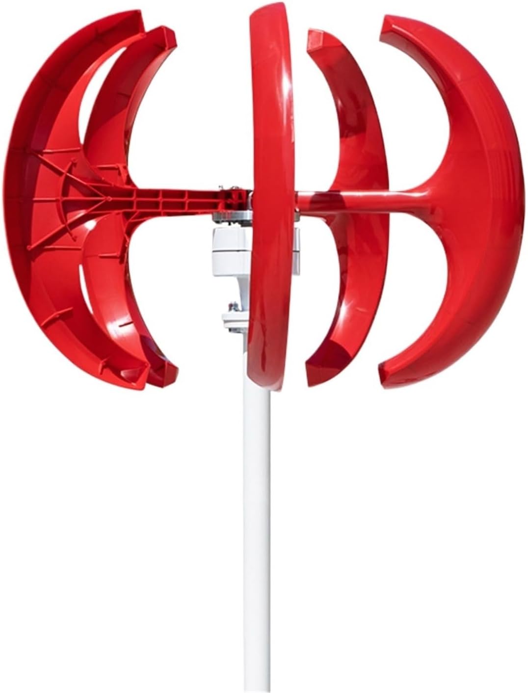Wind Generator, 400W Red Lantern Wind Vertical Axis Landscape Solar-Wind Hybrid Street Light 12V,for Home, Farm, RVs, Boats