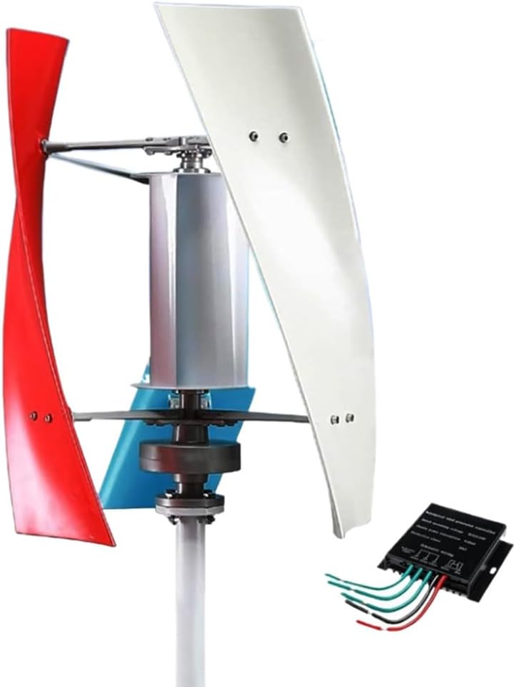 5000W Wind Turbine Generator Kit Vertical 12V 24V 48V 220V Wind Turbine Generator Kit Wind Solar System Power Generation Kit with MPPT Controller,12v