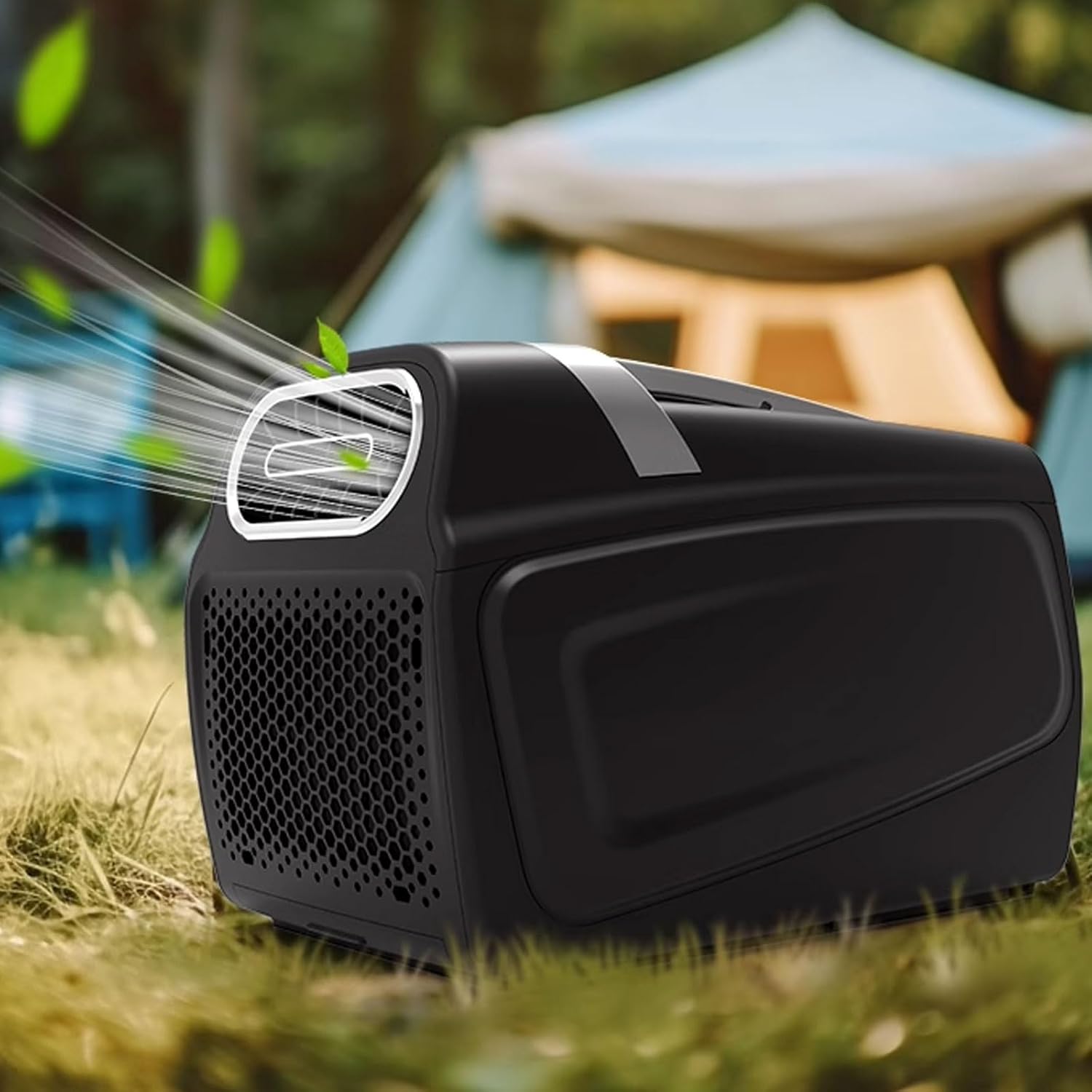 Portable Air Conditioners No Windows Needed, Smart Air Cooler for Small Room & Camping with LED Display, Timer – Double Pipe AC for Room Garage Patio