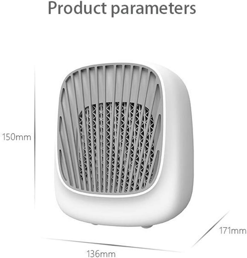 Mini Air Conditioner Portable Air Cooler 7 Colors LED USB Cooler Fan Air Cooling Fan Rechargeable Fan for Office Room White (Pink)