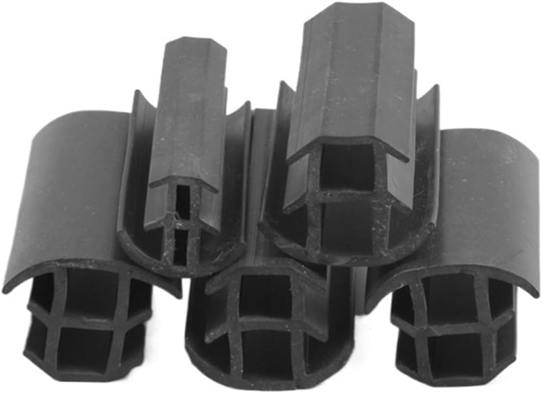 Custom Rubber T Strip for Solar Photovoltaic Bracket Metal Cable Trench Cover Monocrystalline Solar Panel Sealing Black(Black+White,3 Meters)