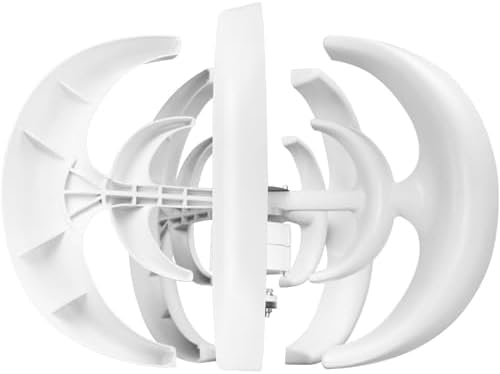 600W Vertical Axis Wind Turbine Generator - Silent 12V/24V Magnetic Levitation with MPPT Controller for Renewable Home & Street Lighting - Eco-Friendly Energy Solution