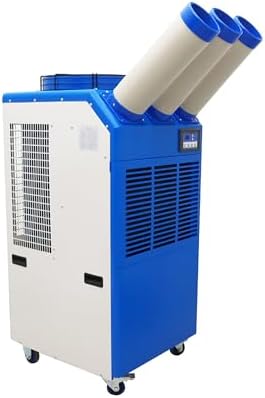 220V Industrial Air Conditioner Outdoor Air Conditioning Fan Equipment Three Tube 910m³/h Blue