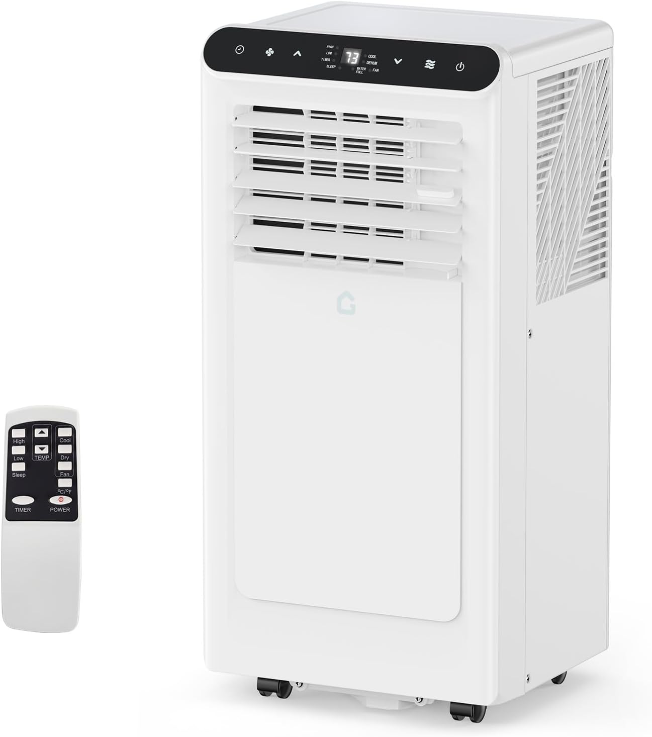 10,000 BTUs Portable Air Conditioner, 3-In-1 Portable Ac Unit with Fan & Dehumidifier, Room Air Conditioner Cools Up to 450 Sq.Ft, Standing AC Unit with Remote Control & 24H Timer, for Home, Office