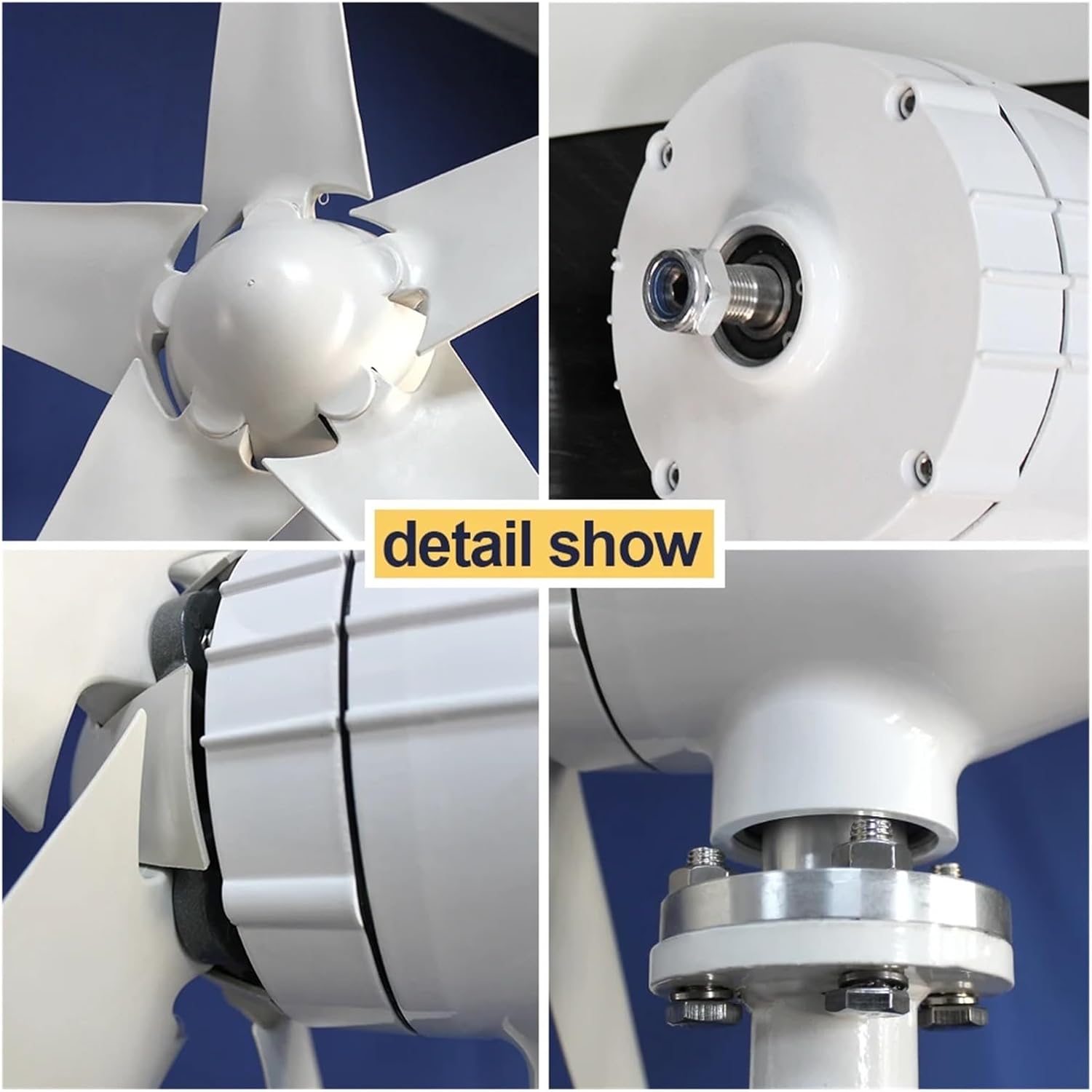 Wind Turbines, Wind Turbine 200W 12 24V 48V Automatic Frequency Conversion Waterproof Household Wind Turbine High Conversion Rate(48V)