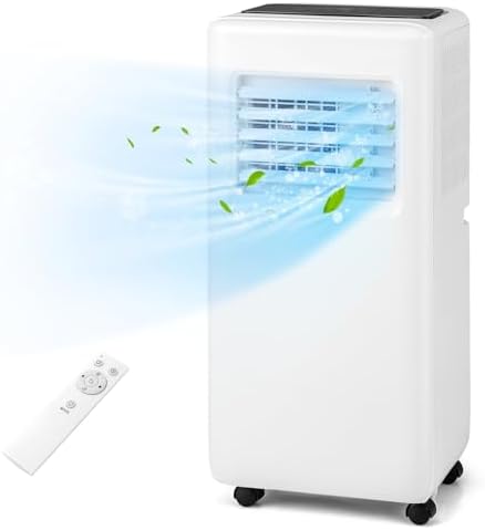 KOTEK Portable Air Conditioners, 10000 BTU Cools up to 350 Sq.Ft, 4-in-1 AC Unit for Bedroom w/Auto Mode, Dehumidifier, Child Lock & Window Kit, Room Air Conditioner Portable for Home Office(10000BTU)