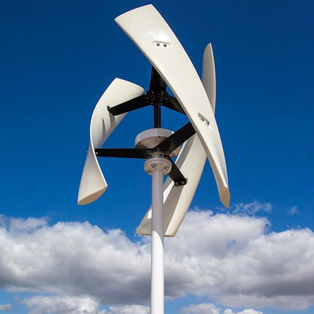 16000W Magnetic Levitation Upright Wind Turbine, 12V 24V 48V 220V with Waterproof Charge Controller Electricity Producer Equipment for Home RV Roof