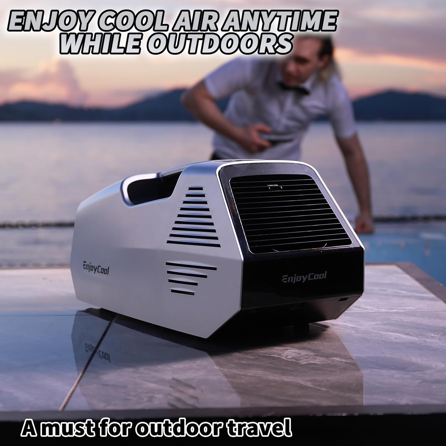 Tent Air Conditioner For Camping，220W Low Power，Consumption 2381Btu，Portable Air Conditioners，Fast Cooling Ac For vans and Rv camping tents fishing vehicles trucks outdoor indoor（blue）