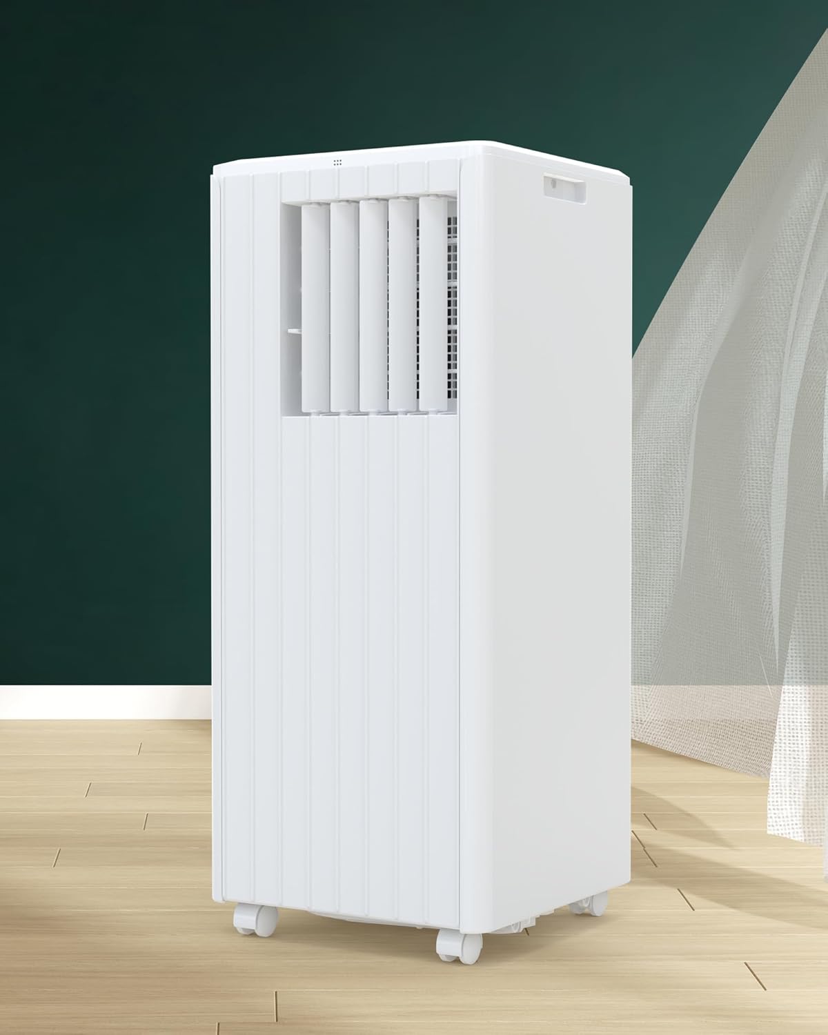 Portable Air Conditioners with Remote Control 8000 BTU,3-in-1 Free Standing Cooling AC Unit with Fan & Dehumidifier,for Room up to 350 Sq.Ft,Sleep Mode,3 Speed,JHS,White