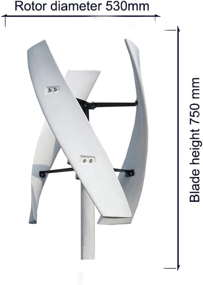 8000W High Power Home Wind Turbine Kit Horizontal Wind Turbine Generator,Low Noise with MPPT Controller 12V 24V 48V 220V for Street Lighting