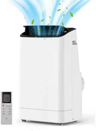 14,000 BTU Portable Air Conditioners/portable air conditioners with Remote Control, Cooling Area Up to 750 sq.ft, 3 in 1 AC Portable Unit with Dehumidifier/Fan & Window Kit Included, 24Hrs Timer