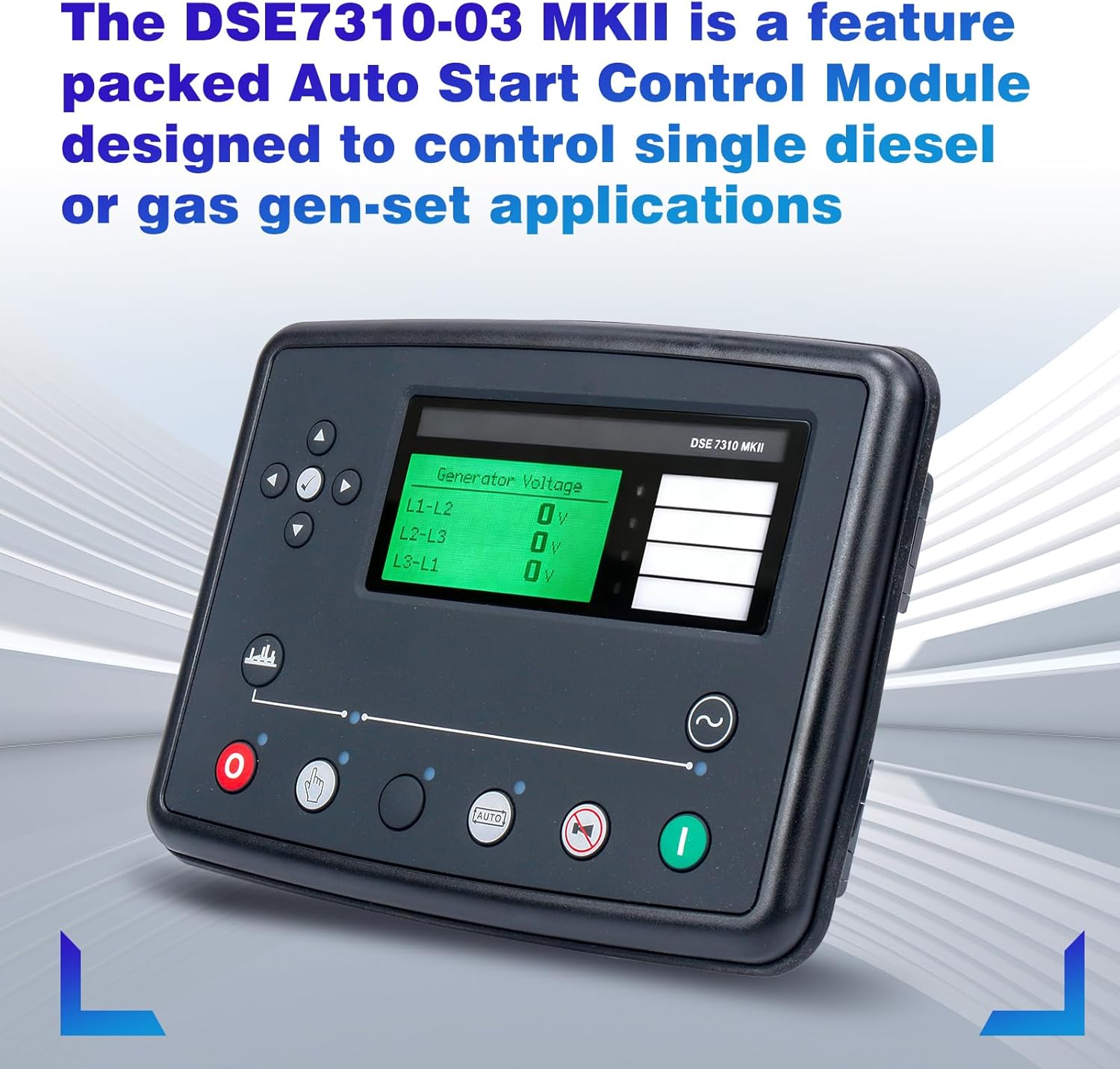 DSE7310 MKII Auto Start Control Module Suitable for a Wide Variety of Single, Diesel or Gas Gen-Set Applications LCD Display Controller Panel