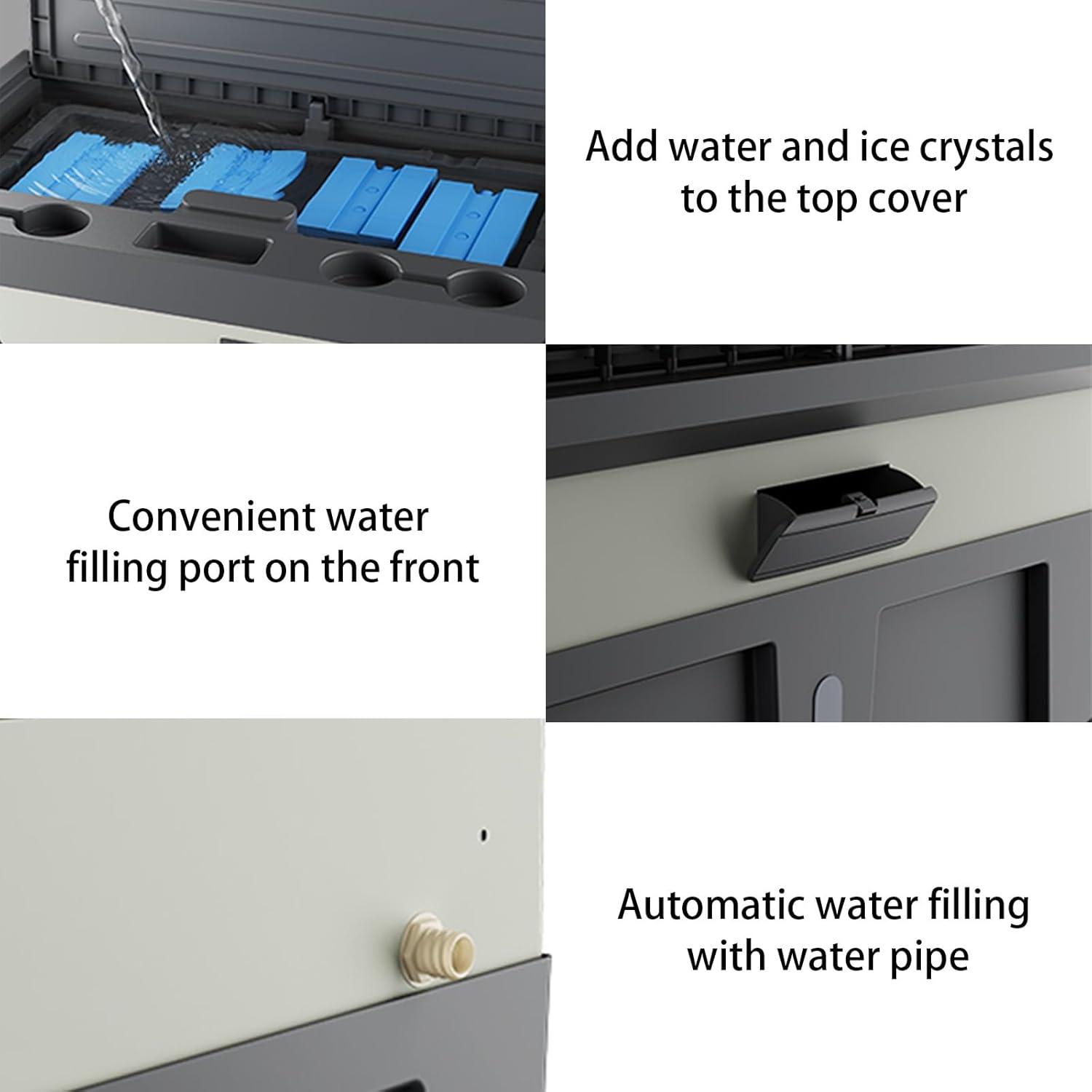 Portable Air Conditioners, Evaporative Air Cooler with Water Tank and Wheel, 3 in 1 Swamp Cooler Thats Blow Cold Air for Room(76.5 * 49 * 150cm)