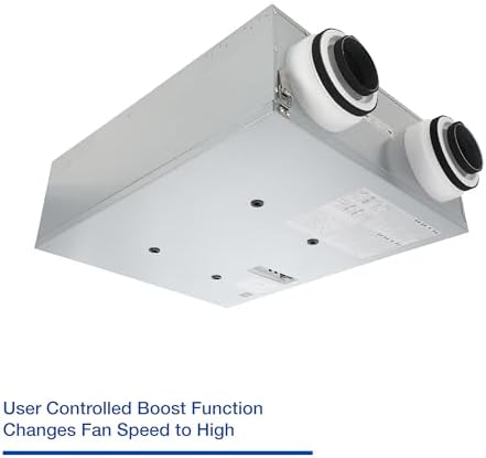 Panasonic Intelli-Balance 100 Energy Recovery Ventilator (ERV), 30-100 CFM, Standard Plug-In, Cold Climate, FV-10VEC2