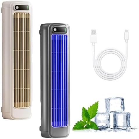 Imwing Cooling Ace Portable Air Conditioner - 2025 Upgrade, Adjustable 3 Wind Speeds, USB Charging, Quiet Cooling Fan for Home, Office, Bedroom - Perfect for Personal Comfort