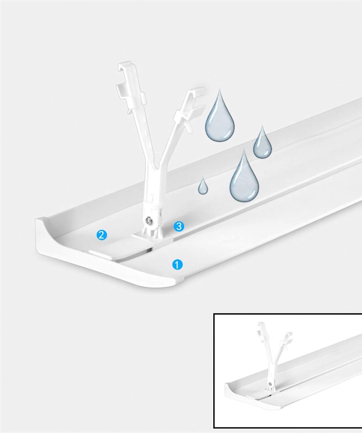 Air conditioner windshield Household Items Vertical Cylindrical Air Conditioner Deflector, Cool and Windless Universal Cabinet Air Conditioner Hood Guide Air, Office Air Conditioning Angle Adjust