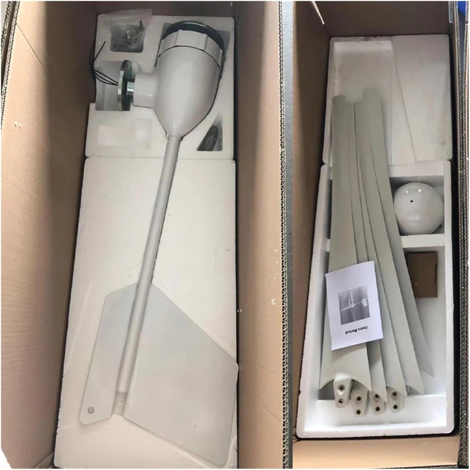 Wind Turbines, Wind nerator 800w 12v 24v 48v Wind Turbine with 3/5 Blade 2m/s Low Wind Speed Starting Wind Turbines(5 Blades,48V)