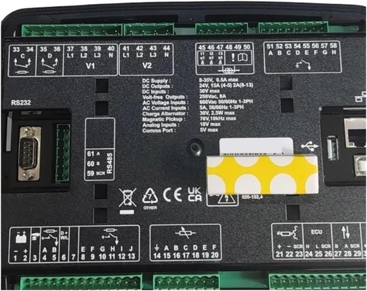 DSE7420MKII Controller Generator Set, Control Panel for Industrial