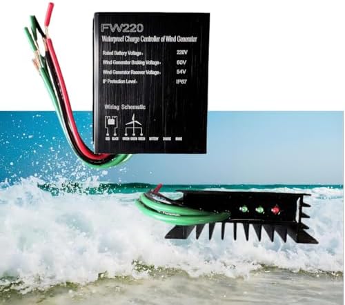 Portable Wind Turbine MPPT Charge Controller 10000W, IP68 Waterproof, 12V/24V/48V for Wind and Solar Generator, High Efficiency DC MPPT Power Regulator