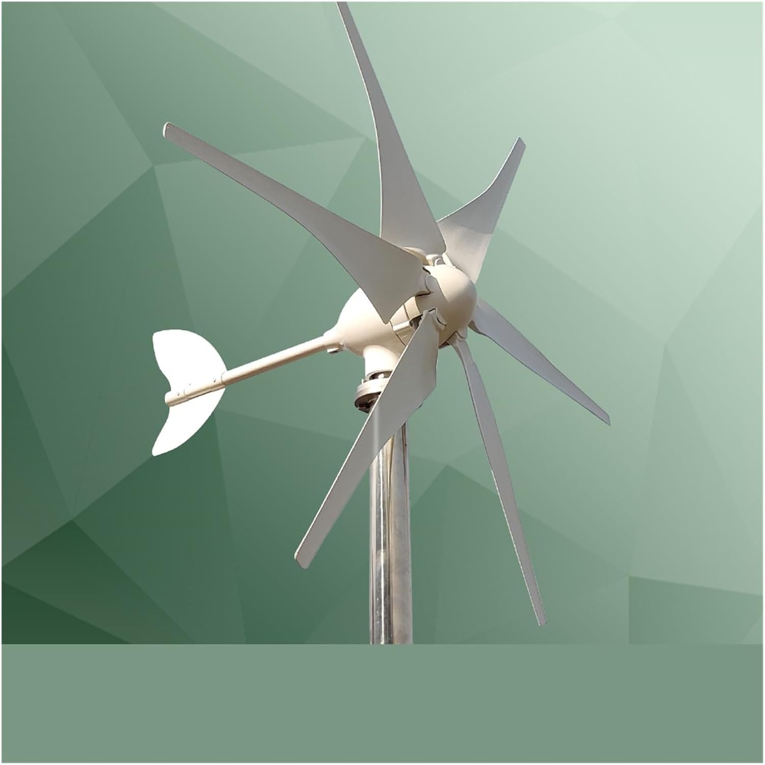 3000W Wind Turbine Kit Horizontal Turbine 12V/24V/48V Low Noise Wind Power Generator with MPPT Controller Industrial Energy(Model2,12V_3000W)