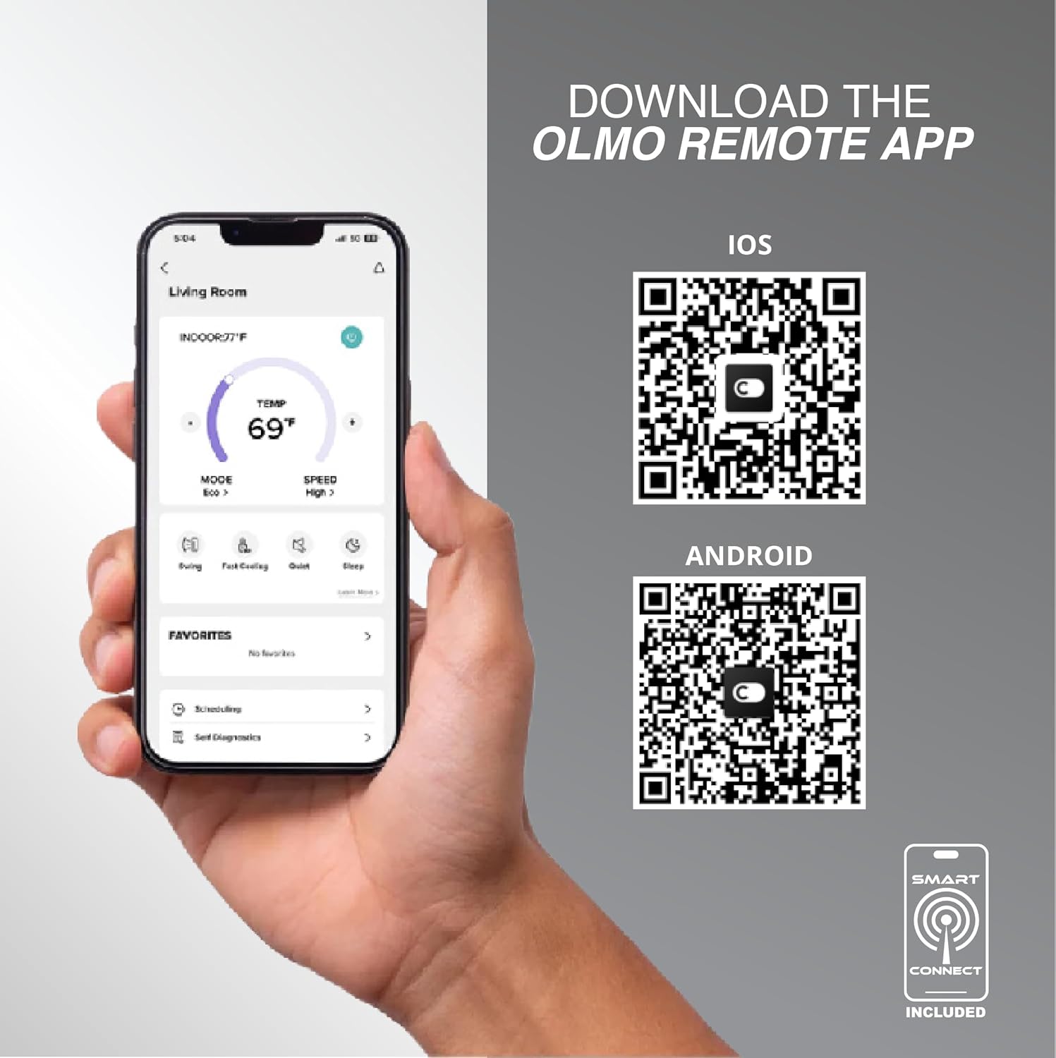 OLMO 12,000 BTU 115V Ductless Mini Split Air Conditioner & Heat Pump – 17.4 SEER2 – 16FT Installation Kit Included – Inverter System – Pre-Charged with R-32