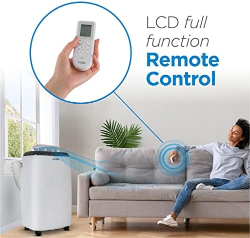 Commercial Cool CPT06WB Remote Control Portable-air-conditioners, 10000 BTU, White