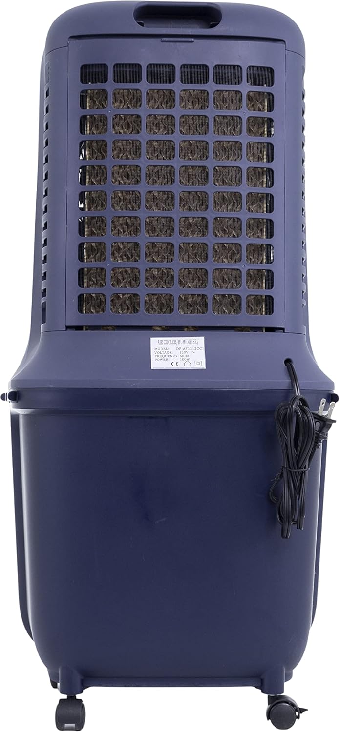 MasterCool CP90 3-Speed Indoor or Outdoor Portable Evaporative Cooler, 706 CFM with 6 Gallon Water Tank, 9 Hour Timer and coverage up to 322 sq. ft.