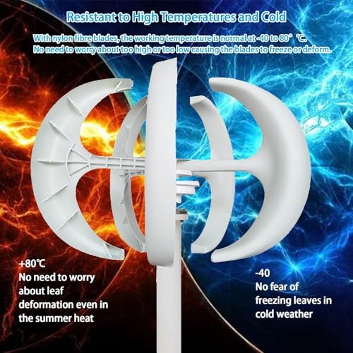 16000W Wind Turbine Generator - Horizontal Axis Power System for Off-Grid Homes, 12V/24V/48V Output, Low Start Wind Speed, Ideal for Renewable Energy Solutions