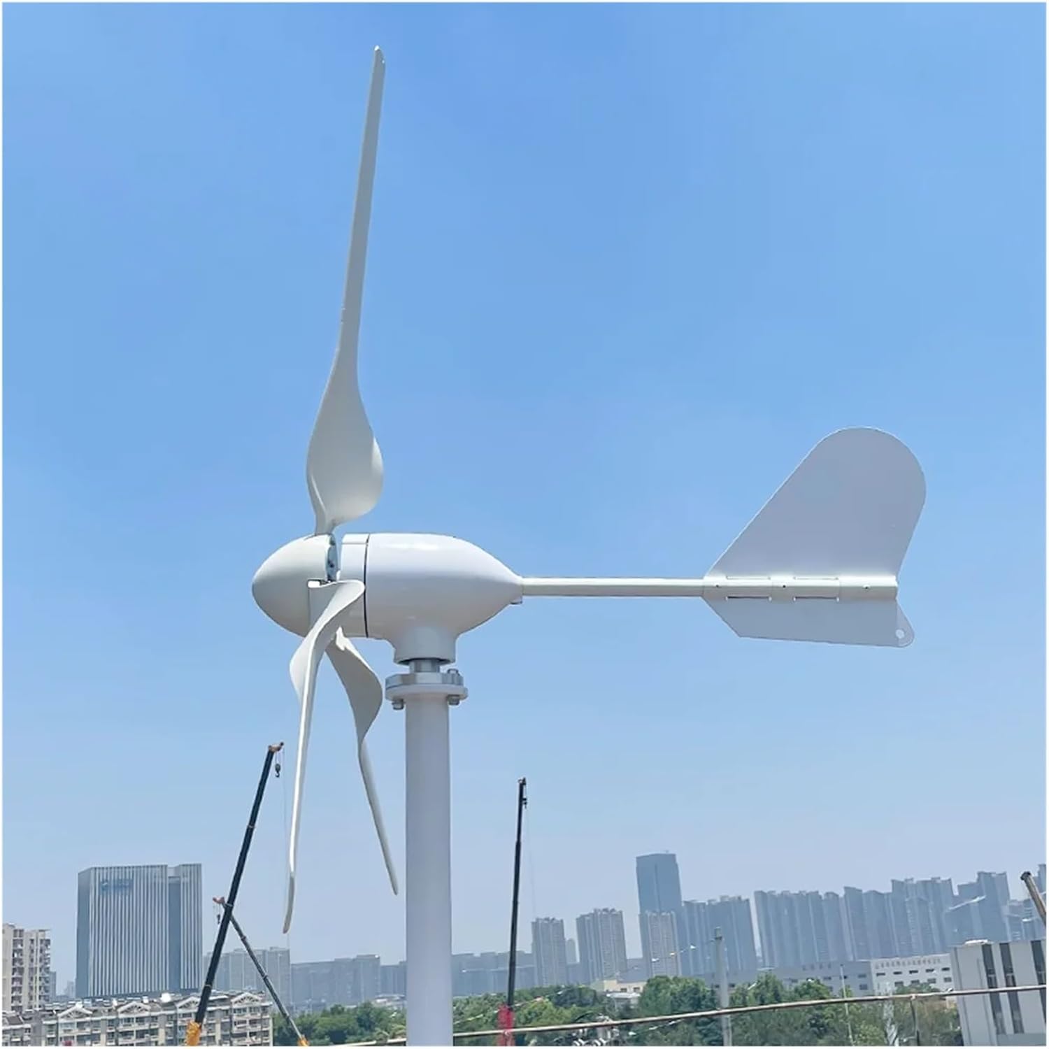 Wind Turbines, Home 1KW Wind Turbine Generators Inverter 1000W 12V 24V 48V Windmill 3 Blades for Farm Low Wind Speed Starting Wind Turbines(12V_1000W)