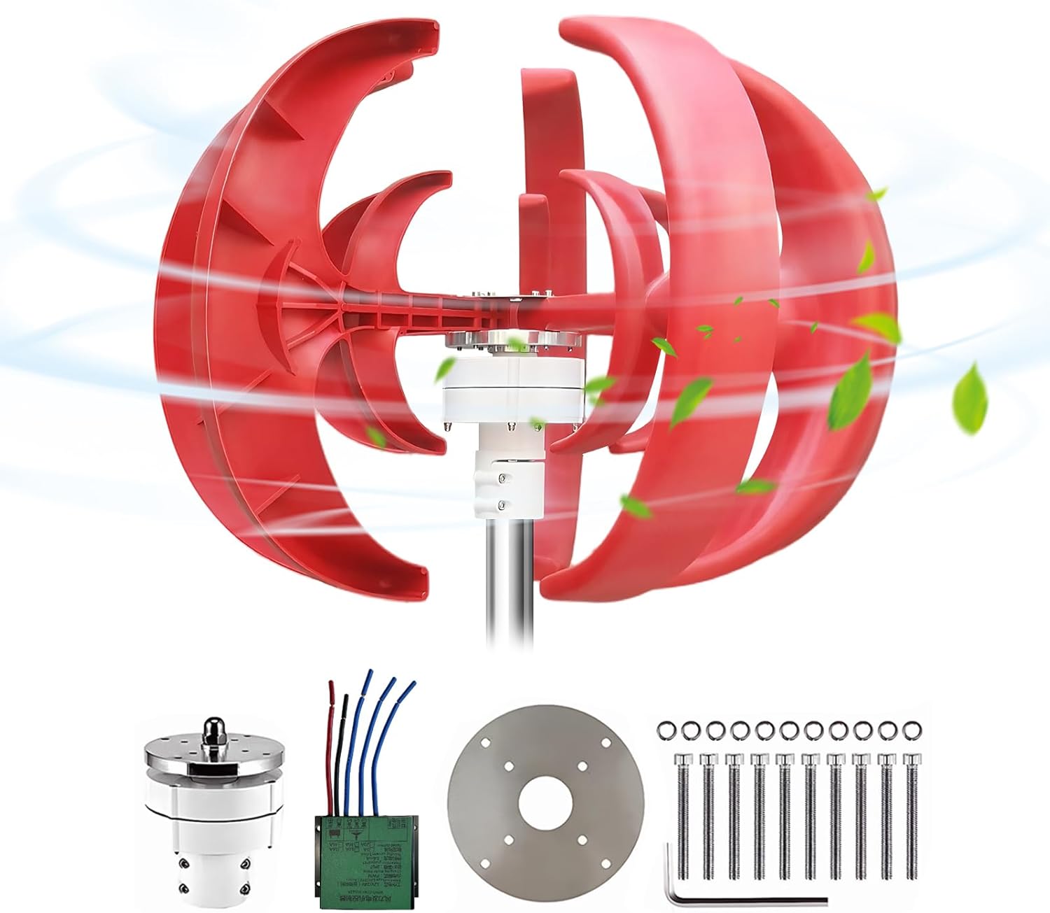 12V Wind Solar Motors with Controller Marine Street Lighting Generator Rust Proof for Fishing Boat Terrace Cabin Ship